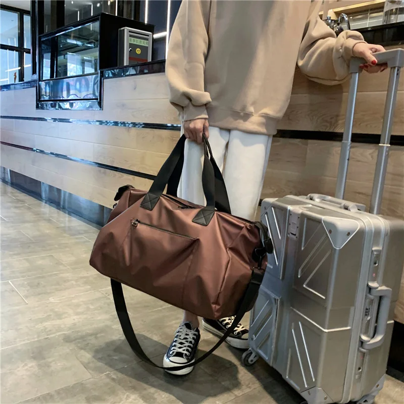 Nylon Waterproof Travel Bag Sports Bags Men/Women Handbags Tote Shoulder Crossbody Bag Duffle Multifunction Luggage Bags XA201M