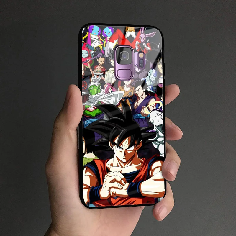 Dragon Ball Super DBS Goku аниме мягкий силиконовый стеклянный чехол для телефона, чехол для samsung Galaxy S8 S9 S10e S10 Note 8 9 10 Plus - Цвет: DBSUPER 1