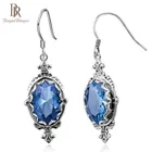 Женские серьги-капельки Bague Ringen, Винтажные серьги из тайского серебра 925 пробы, вечерние ювелирные изделия, опт