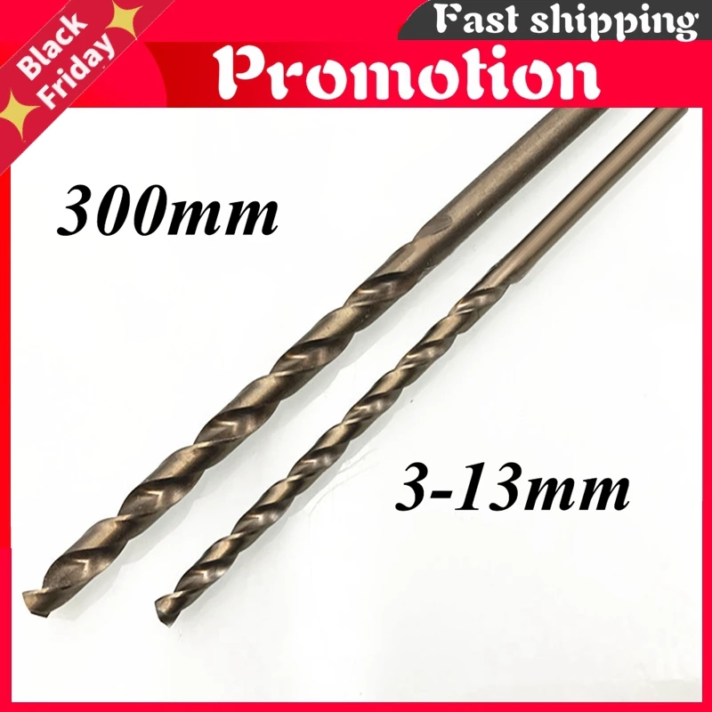 

Tools 1pc 3mm-13mmx300mm Oal Hssco 5% Cobalt M35 Long Twist Drill Bits For Stainless Steel Alloy Steel & Cast Iron