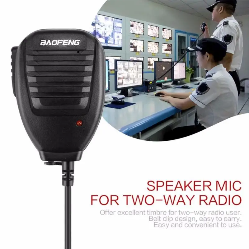 

100% Baofeng Walkie Talkie Hand Microphone Radio Speaker Mic PTT For Walkie Talkie BF-888S UV-82 UV-5R UV-5RPro H9 H7 Ham Radio