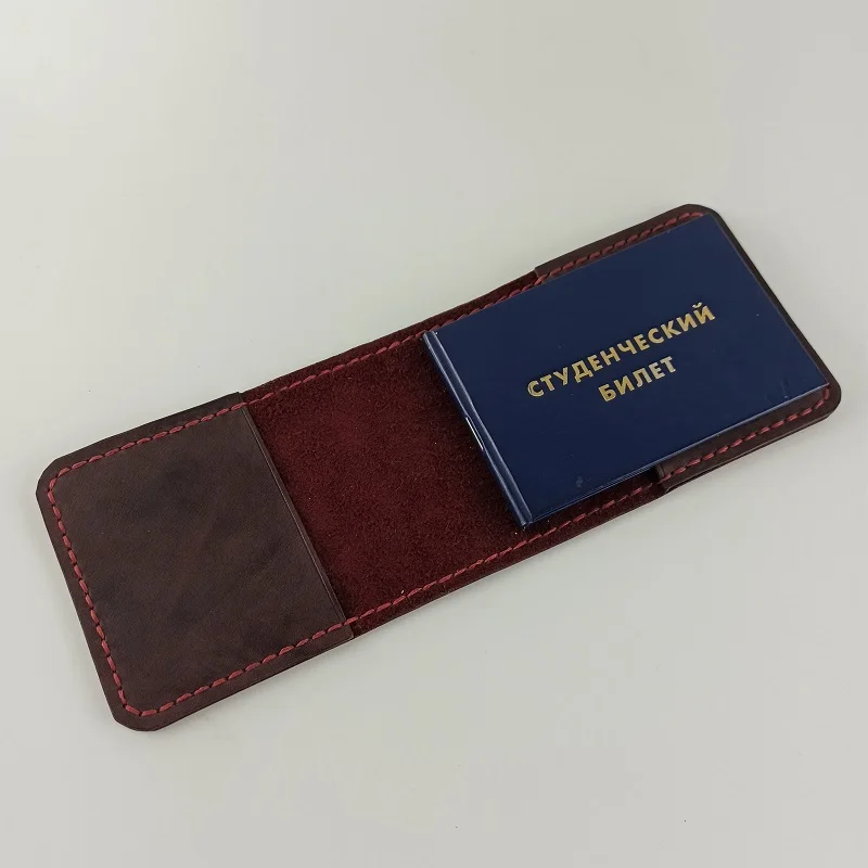 Обложка для студенческого билета удостоверения из натуральной кожи. Идеальный