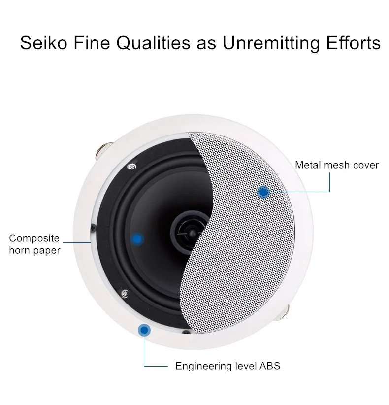 Коаксиальный потолочный динамик с фиксированным давлением|Встраиваемые АС| |