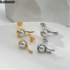 Женские серьги-подвески с жемчугом, в Корейском стиле