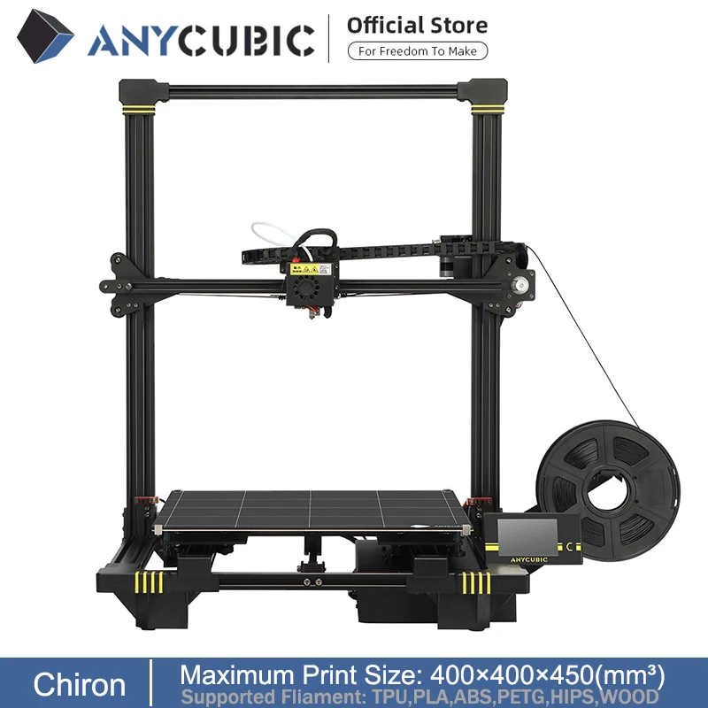 ANYCUBIC Chiron 3d принтер большой объем сборки 3 д с автоматическим уровнем Ultrabase