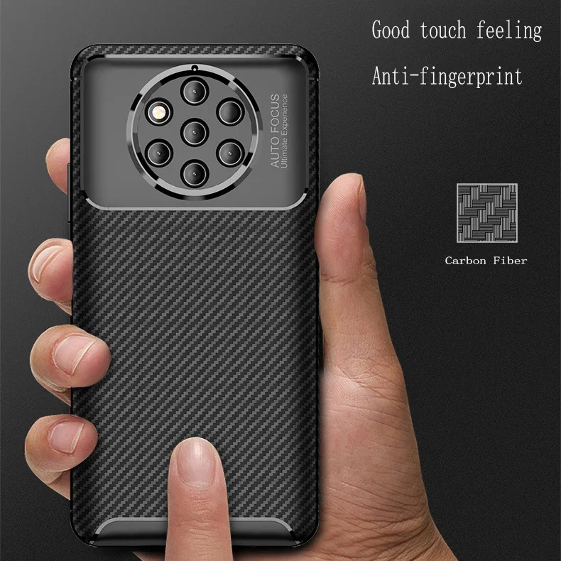Полный чехол противоударный для Nokia 9 PureView TPU из прозрачного силикона Бампер |