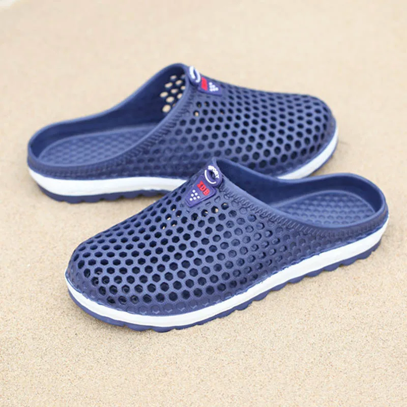 Fashion Plus Size 37-55 Unisex Slippers Outdoor Beach Sandal For Male Hollow Non-slip Men Clogs Terlik | Обувь