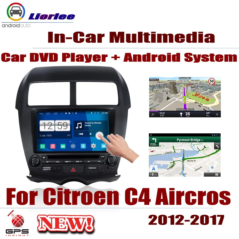 Автомобильный DVD плеер для Citroen C4 Aircross 2012 2017 IPS ЖК экран GPS навигация система Android