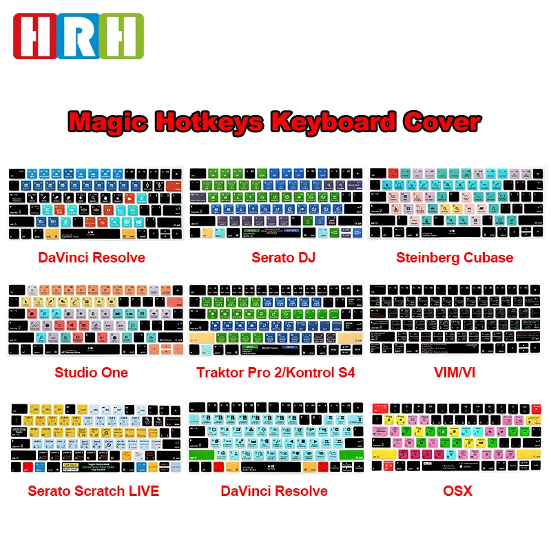 Чехол для клавиатуры с регулятором скоростей HRH Serato DJ tractor Pro 2/S4 силиконовый чехол