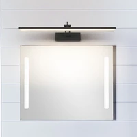 jusheng led wall light for bathroom modern led mirror light 9w 12w 14w 16w industrial wall lamp bathroom light black white