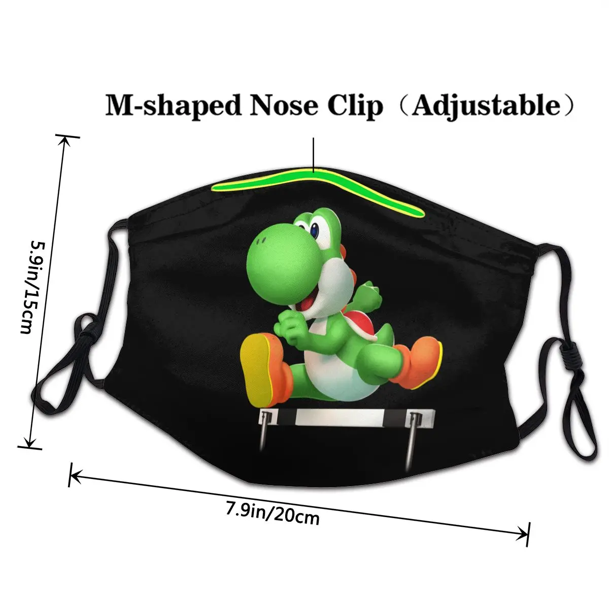 Маски с узором Yoshi многоразовые маски противотуманные и пылезащитные защитные