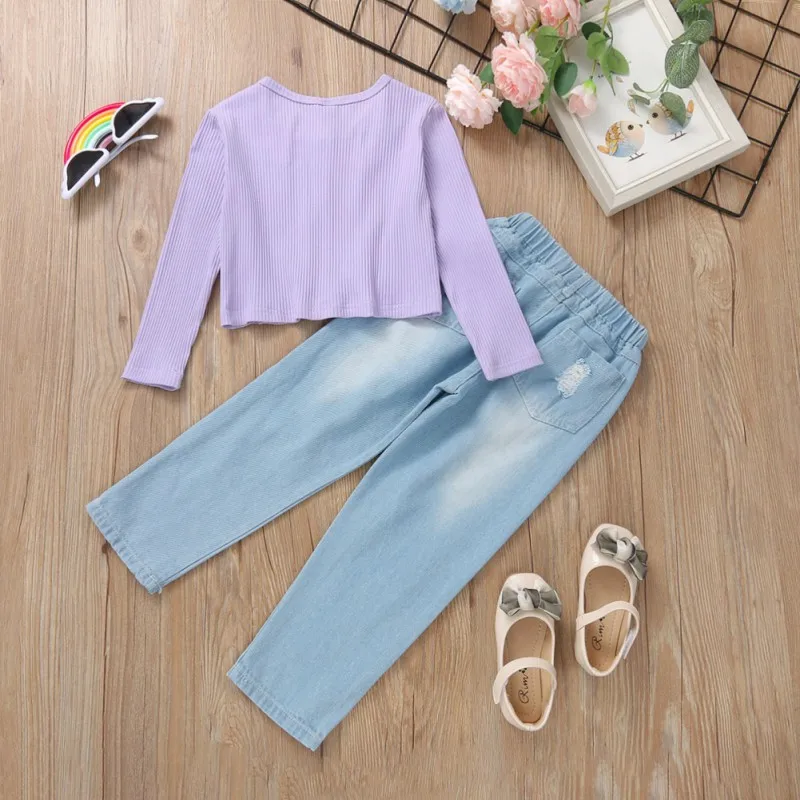 

Спортивный костюм Bobora для маленьких девочек, кофта и штаны, леггинсы, комплект из 2 предметов, на весну и осень