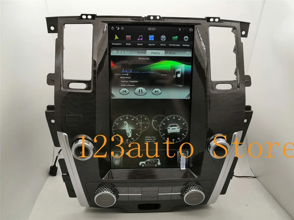 13,6 дюймов вертикальный Tesla стиль Android 8,1 автомобильный DVD gps плеер Мультимедиа naivigation для NISSAN PATROL 2010- PX6 HDMI