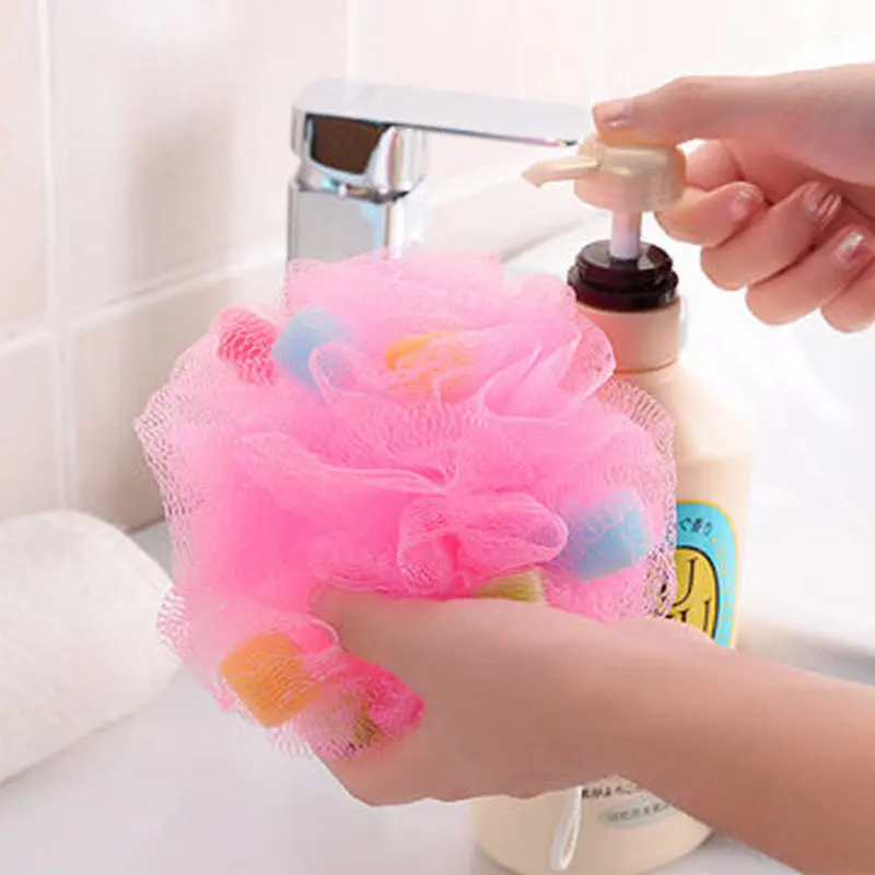 1 шт. мягкие пузырьки для тела губка ванны шар скруббер чистая Чистящая душевая