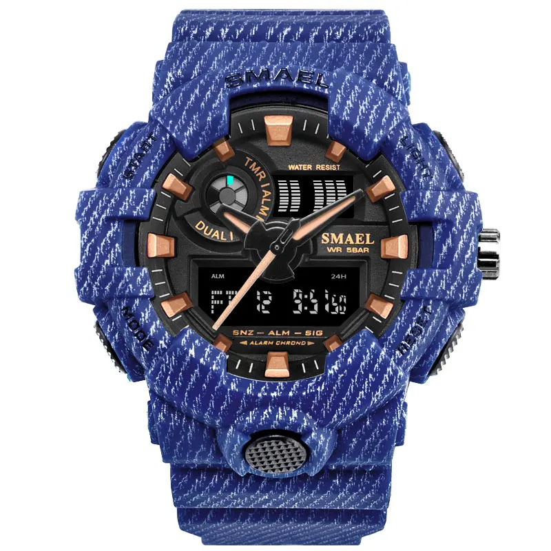 SMAEL мужские часы спортивные светодиодный кварцевые наручные S Shock relogios masculino reloj