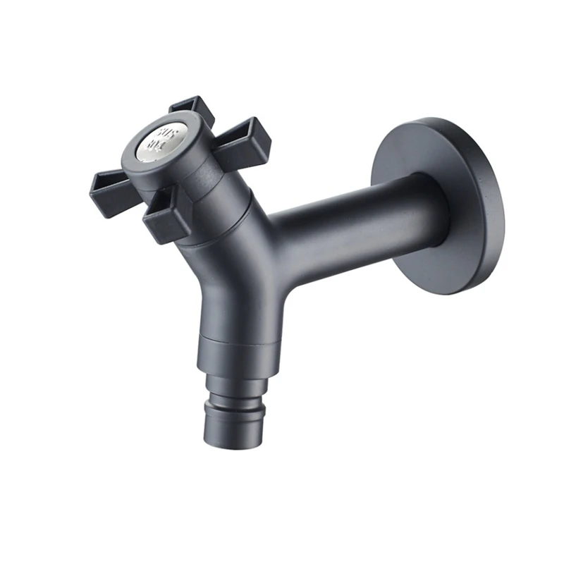 

1PC 304 Stainless Steel Y-word Shaped Washing Machine Water Faucet Hot Modern Garden Fast Open Faucet/ Wall Mounted Taps Bibcock