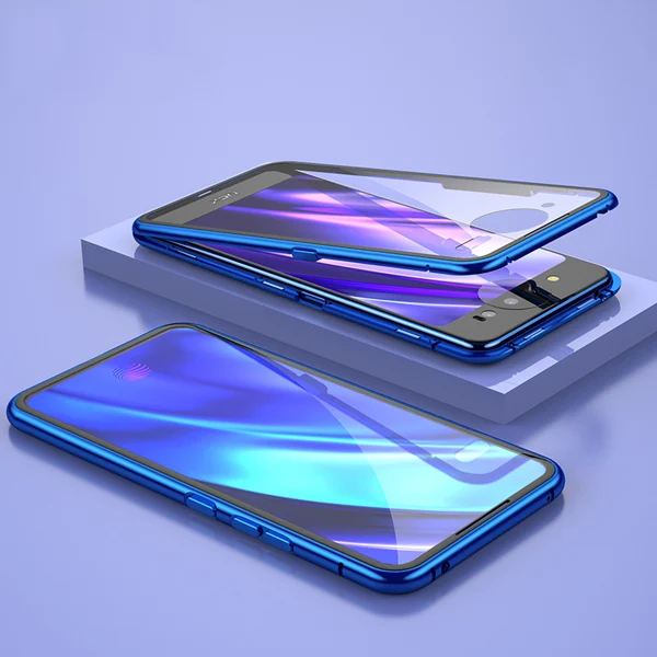 Магнитный адсорбционный металлический чехол для samsung Galaxy S8 S9 S10 Plus Note 9 10 Pro huawei P20