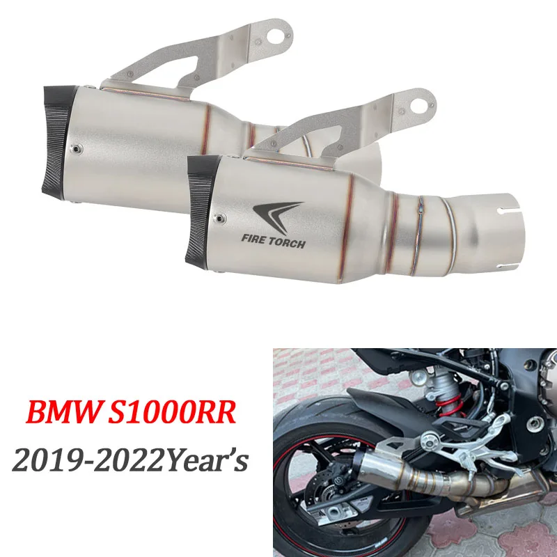 

Motorcycle Escape Moto Exhaust Muffler Modified Racing Car Slip On For BMW S1000RR s1000rr 2019 2020 2021 2022 Years