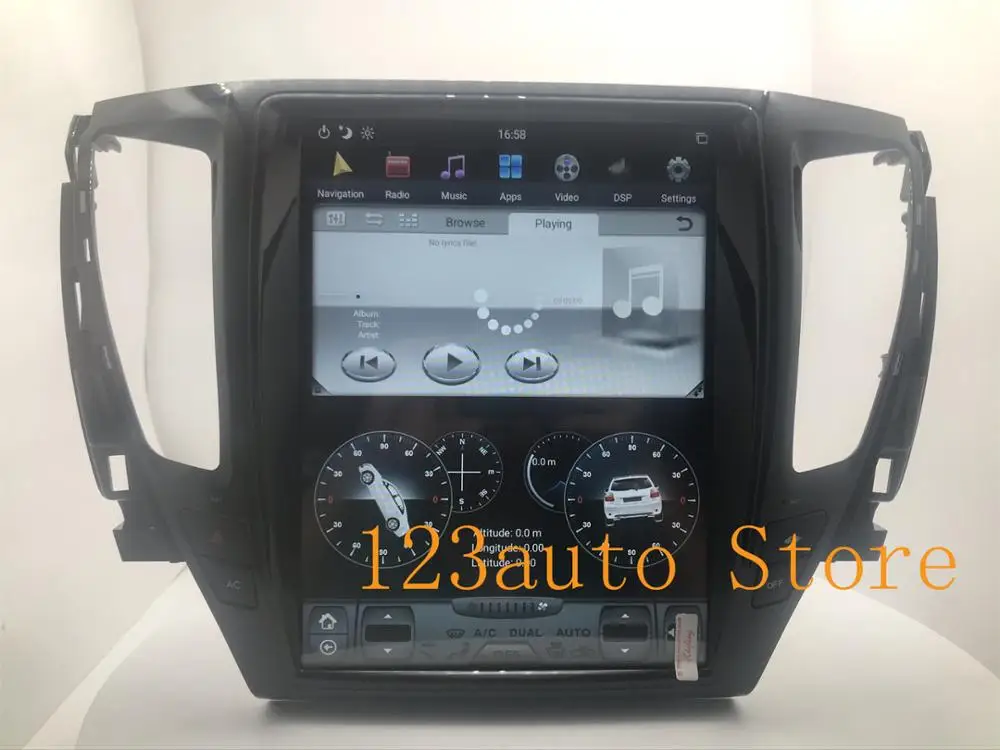 12 1 ''вертикальный экран Tesla Style Android 9 0 автомобильный DVD GPS плеер navi auto для MITSUBISHI
