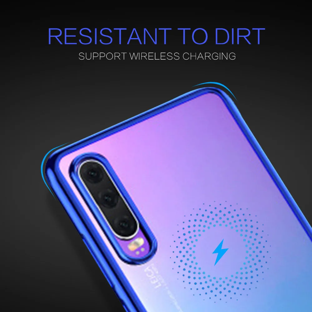 Чехол для Huawei P30 Pro с 3D лазерным покрытием роскошный мягкий прозрачный чехол из