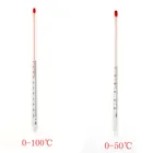 Стеклянный термометр 0-500-100 градусов Цельсия, лабораторный термометр для домашнего пивоварения, наполненный Красной водой, стеклянная посуда