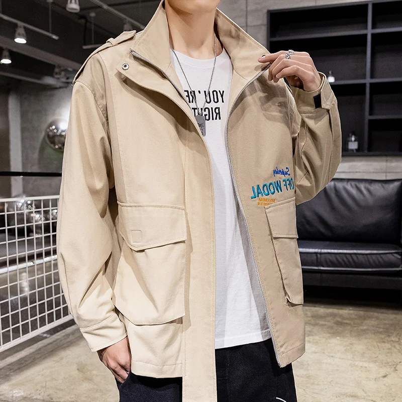 Повседневная мужская куртка в стиле хип-хоп уличная одежда пэчворк модное