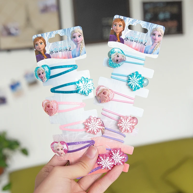 6 шт./компл. Disney Эльзы из мультфильма &quotХолодное сердце&quot с круглым вырезом для