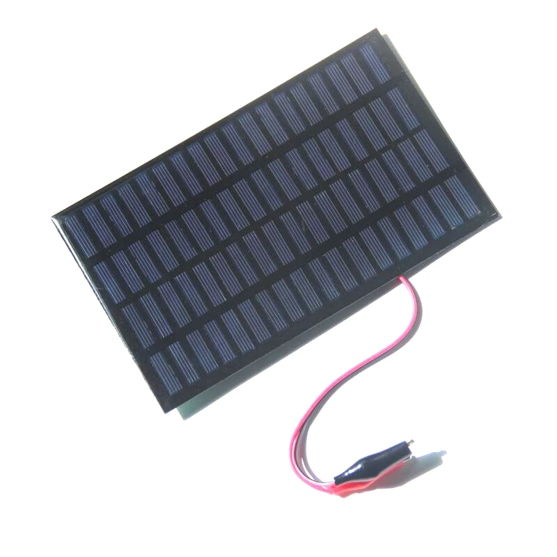 18V 2.5W Polycrystalline Solar Panel Module Cell+Crocodile Clip DIY System For 12V Battery Epoxy194x120MM | Электроника