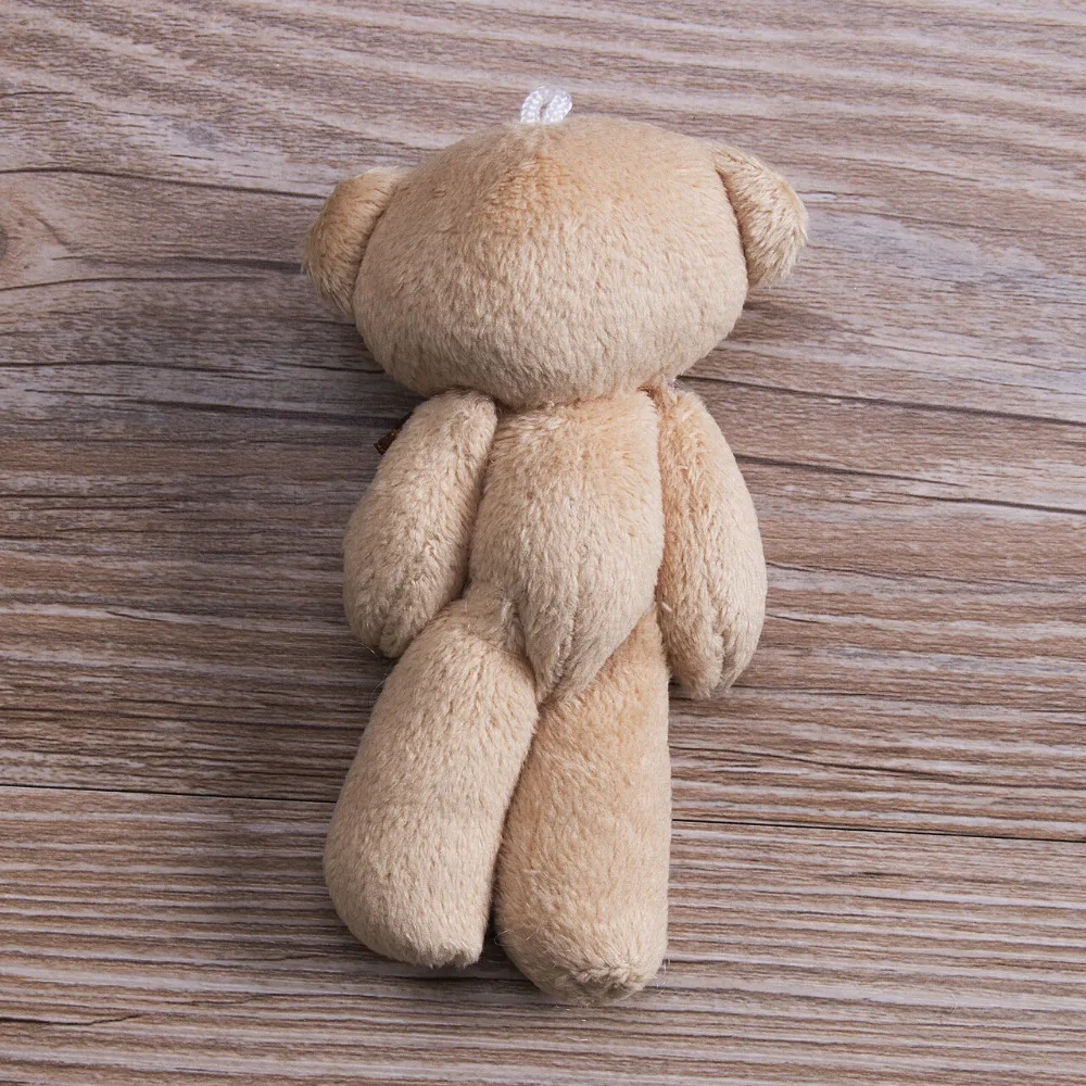 Pudcoco миниатюрный милый медведь мягкие плюшевые игрушки куклы коричневая лента