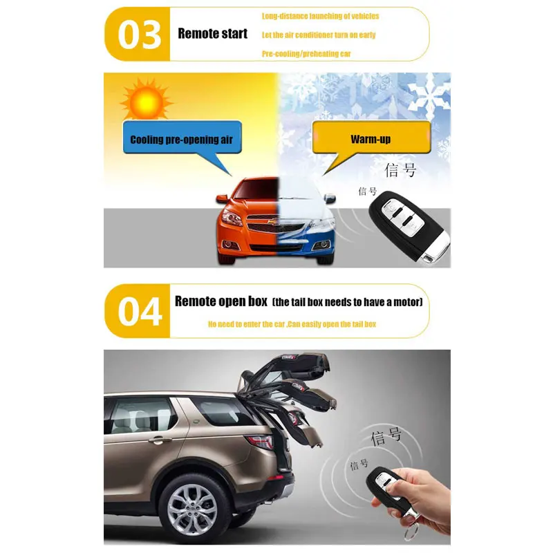 Mobile Phone Remote Start Car Keyless Entry System PKE Alarm Auto Auto-Aignaling Central Locking Stop Button | Автомобили и