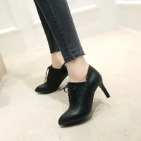 fxycmmcq winter thin heel large size pointed ankle boots contracted and comfortable 17 54