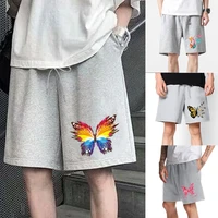 summer shorts hot sale breathable casual sports men shorts beach comfortable shorts butterfly printed fitness breathable shorts