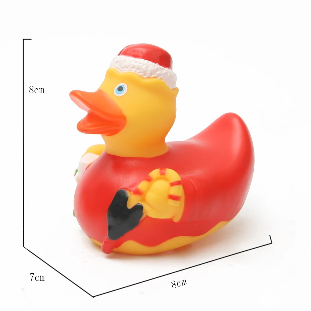 Мульти рождественские стили утки резиновые плавающие пищалки звук распылитель