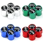 Колпачки на клапаны, металлические, с цветным логотипом, для Seat IBIZA 2010-2019, 4 шт.