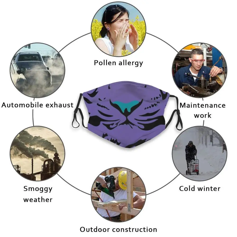 

Tiger (Purple) Reusable Mouth Mask Filter Cool Funny Masks Tiger Tiger King Animal Joe Exotic Animals Ocean Tigers Cat Power