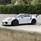 Модель белого автомобиля Welly 1:24 Porsche 911GT3 RS, отлитые и игрушечные автомобили, коллекционные подарки, игрушка для транспортировки без дистанционного управления