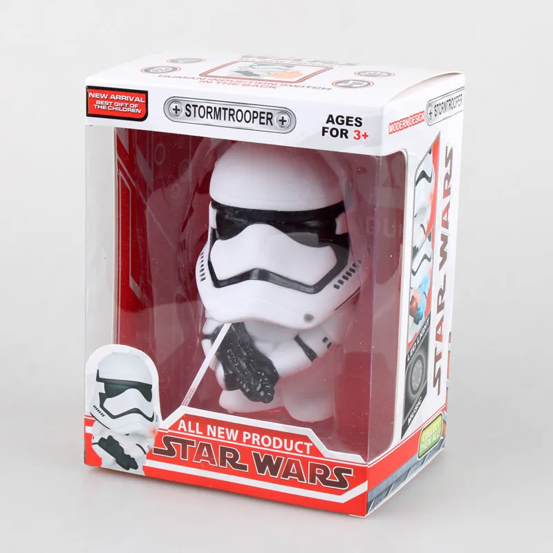 

Star Wars 7 Q version BB-8 robot touch light emitting sound black and white soldier model figure Toys Hobbies For Children Gift