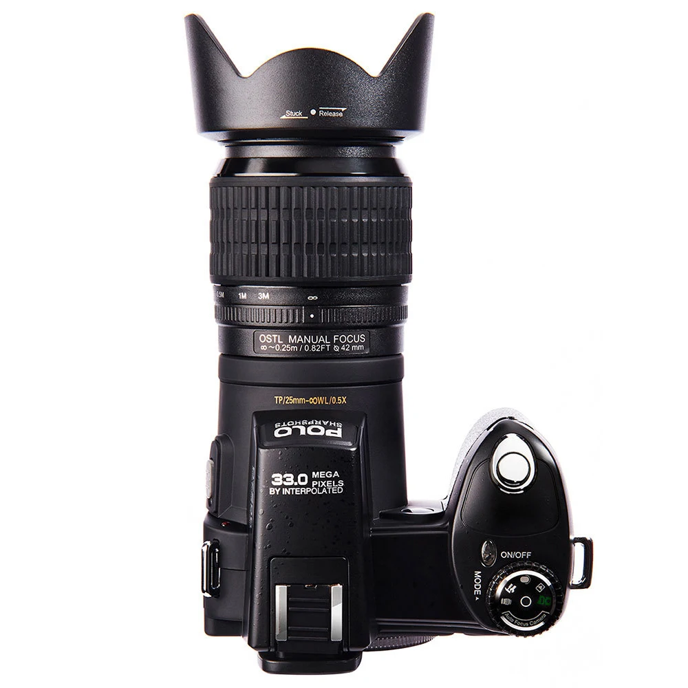 POLO D7200 цифровая камера 33MP с автофокусом профессиональная DSLR камера телеобъектив широкоугольный объектив сумка для фото