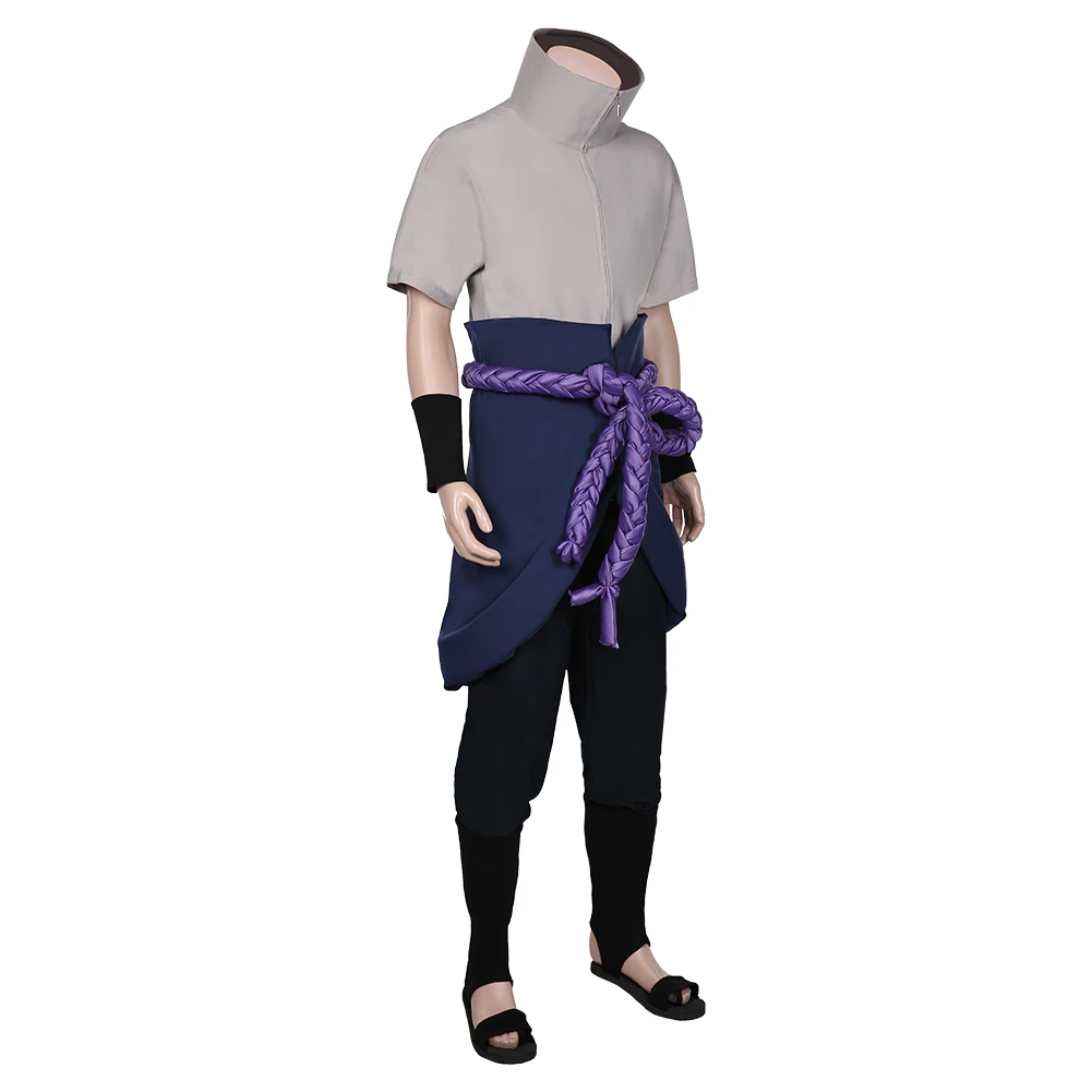 

Uchiha Sasuke Cosplay Costume Robe Coat Pants Uniform Suit Halloween Carnival Outfits