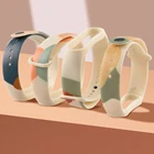 Ремешок для фитнес-браслета Xiaomi Band 5, 6, 3, 4, силикон, ТПУ