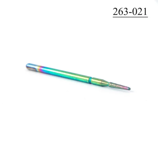 263-021 STZ, 1 шт., фрезы для маникюра, алмазные сверла для ногтей, фрезы с шариковым пламенем, роторная шлифовальная машина для удаления кутикулы, инструменты для ногтей#1514-3 - Цвет: 263-021