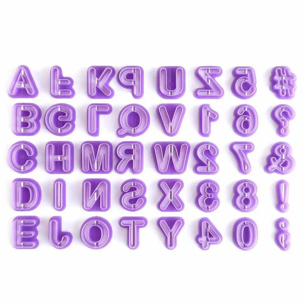 

40pcs/set Alphabet Cake Molds Figure Plastic Letter Mold Tools Decorating Baking Cookie R1N0 Cutter Cake Fondant Number Mou K5E9