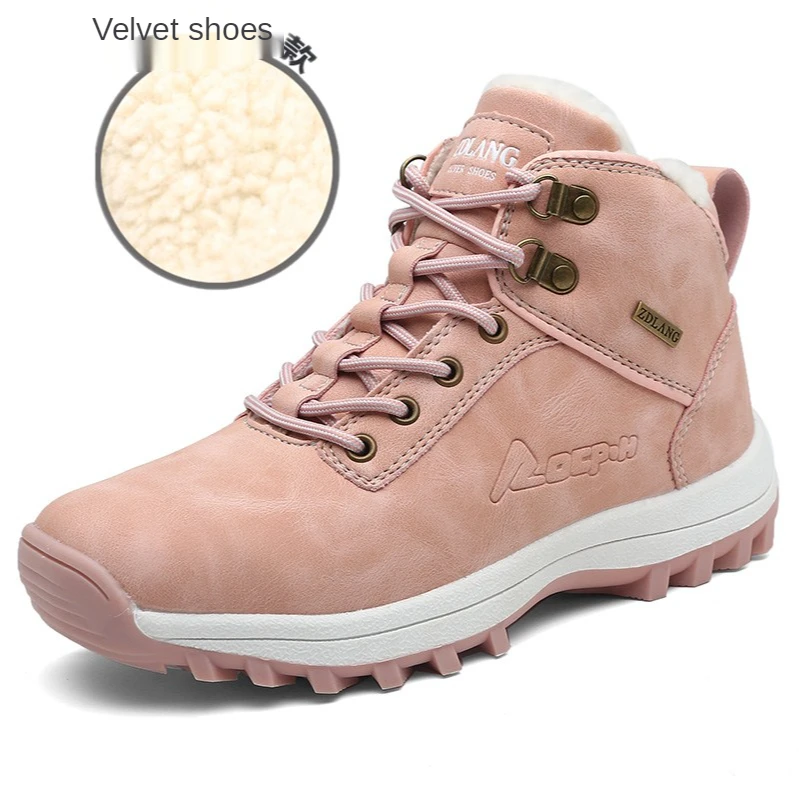 

Swyivy Plush Fur Warm Winter Shoes Women Snow Boots Lover Design Plus Size Ankle Boots for Women 2020 Winter New High To Sneaker