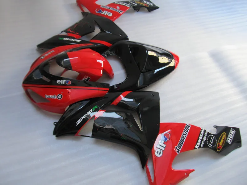Набор обтекателей мотоцикла для KAWASAKI Ninja ZX10R 06 07 ZX 10R 2006 2007 zx10r ABS Горячий красный