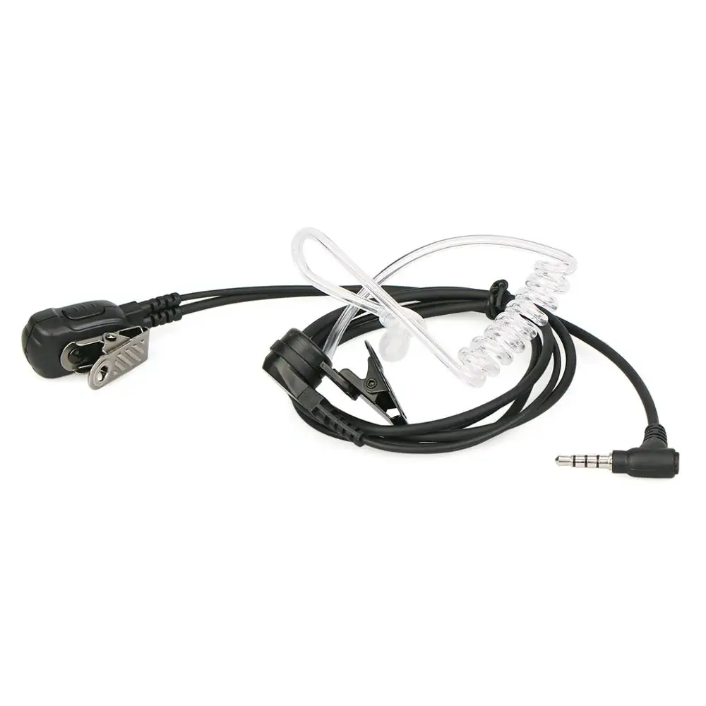 2pcs Retevis EA011Y Earpiece Mic PTT 3.5mm 1-Pin Headphones For YAESU VERTEX VXT-20 VX-300 Retevis RT40 RB615 RB15 Walkie Talkie