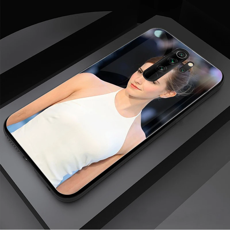 Эмма Ватсон чехол из закаленного стекла для телефона Xiaomi Redmi Note 5 6 7 8 9 Pro Note8T Note9S