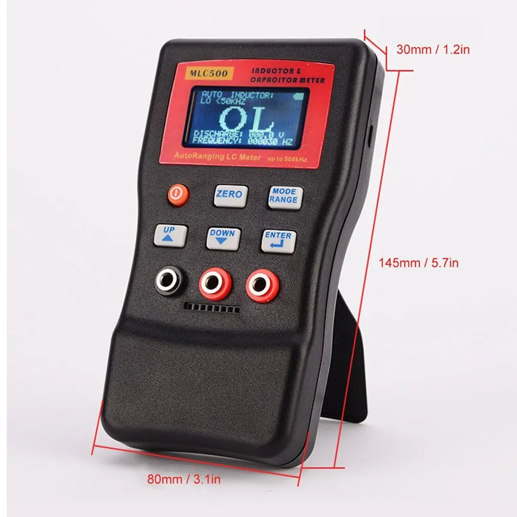 

NEW MLC-500 High Precision Auto Ranging LC Meter Professional Capacitance Inductance Table 500 KHz Capacitance Meter Multimeter