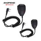 2 шт. Baofeng динамик микрофон BF-H14-K1 ручной микрофон для BAOFENG UV-5R BF-888S GT-3 Wouxun Walkie Talkie