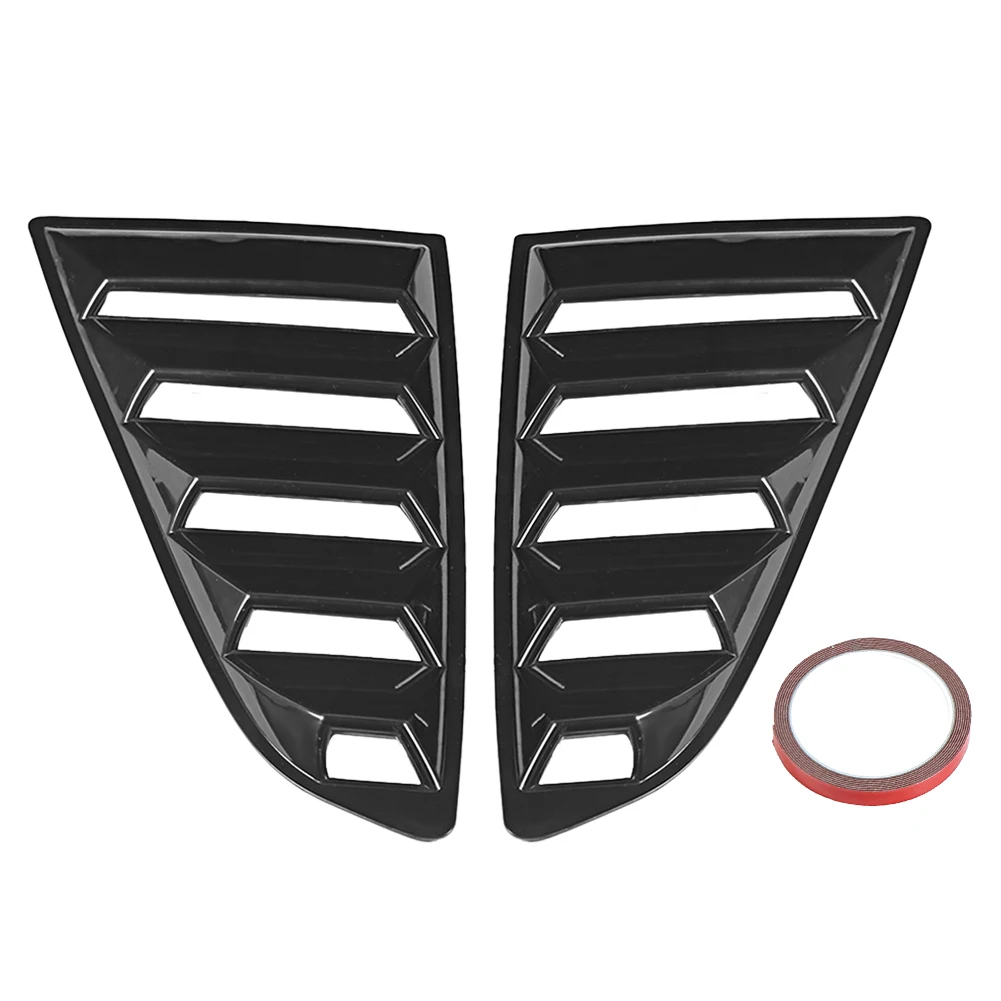 

2pcs Car Side ABS Deflector Vent Window Louver Cover Trim Fit for Ford Mustang 2015-Present