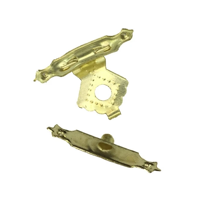 1000 шт золотой замок Agraffe Пряжка темная деревянная упаковочная коробка части